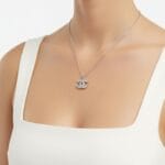 Kadın gümüş taşlı marka kolye