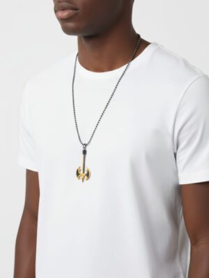 çift başlı balta gümüş kolye erkek