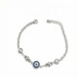 Nazar Boncuklu Kadın Gümüş Bileklik