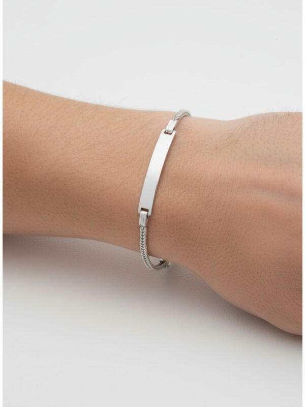 Alternative view of Tilki Kuyruğu Zincir Gümüş Erkek Künye