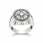 925 gümüş | Pusula erkek yüzük