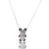 Minimal Panda kadın gümüş kolye