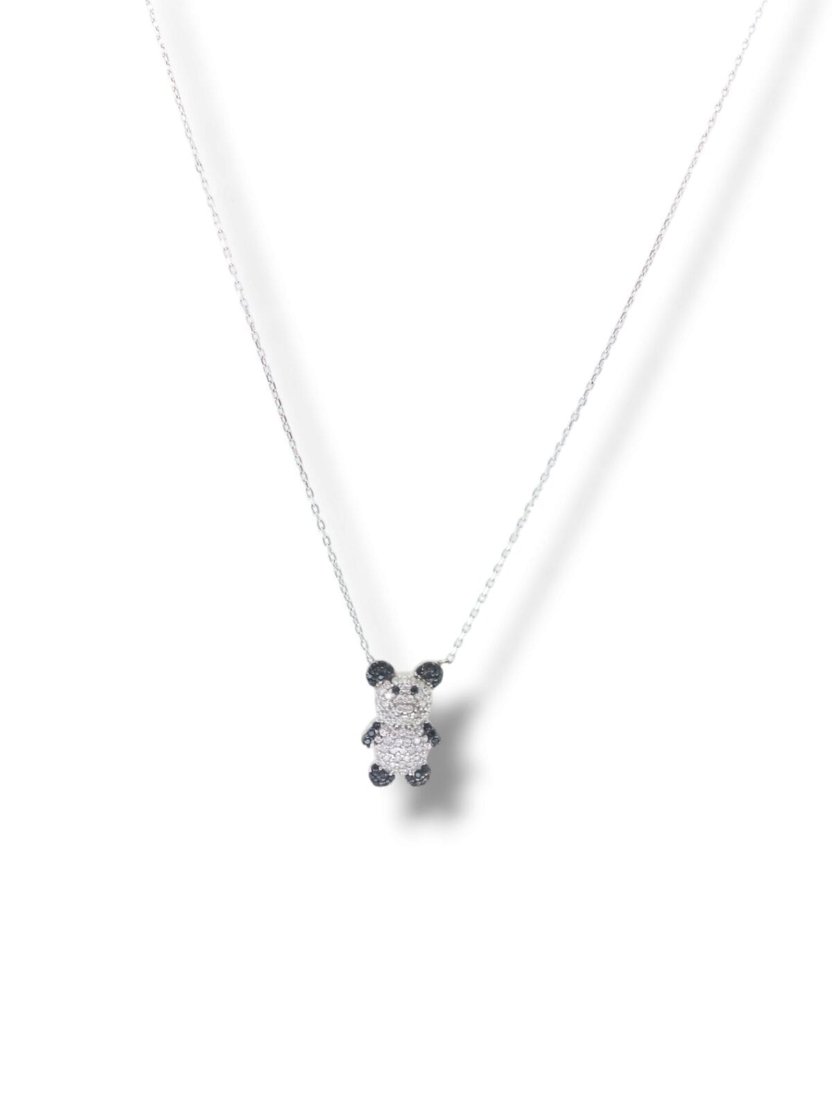 Minimal Panda kadın gümüş kolye - Görsel 2