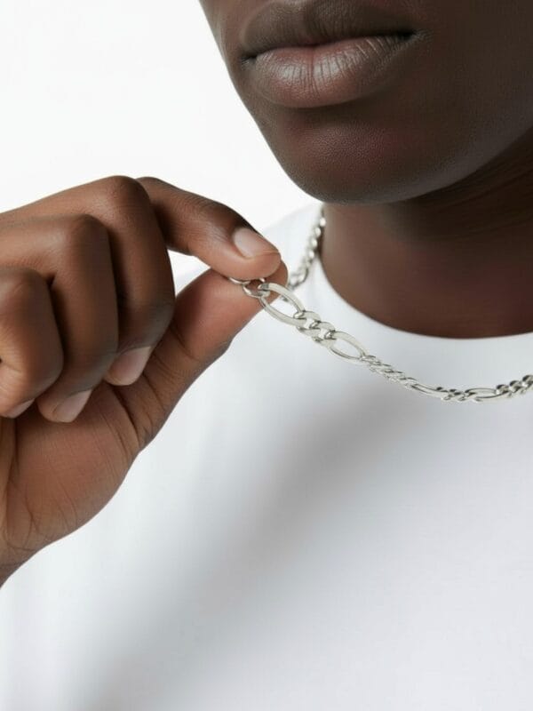 sterling silver solid figaro chain