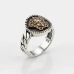 Versace Desenli Ve Medusa Motifli Erkek Yüzük