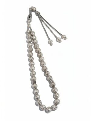 6mm gülle kesim kazaziye gümüş tesbih