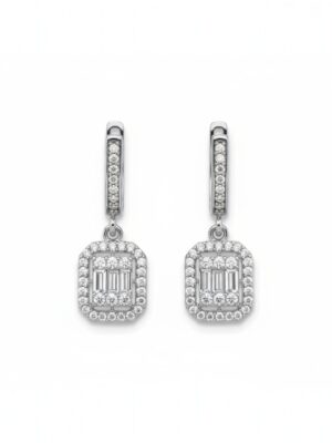 Baget Gümüş Küpe | 925 Ayar Gümüş