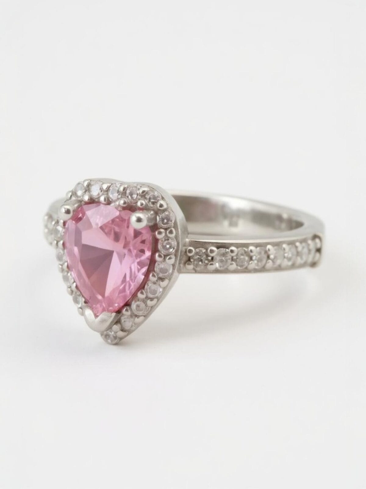 Pandora Model Pembe Kalp Yüzük - Görsel 3