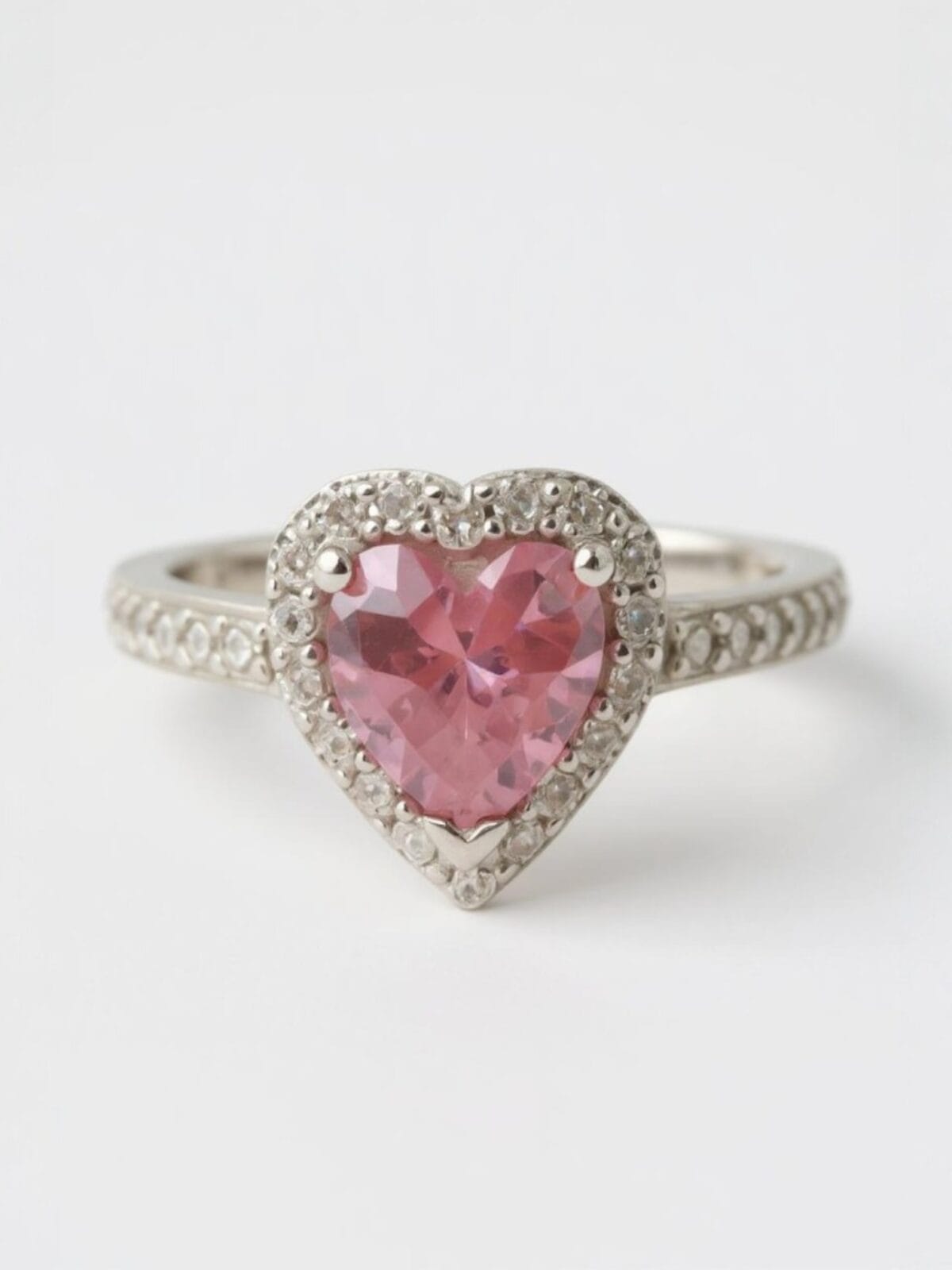Pandora Model Pembe Kalp Yüzük - Görsel 2