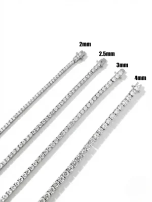 farklı kalınlıklarda su yolu gümüş bileklikler