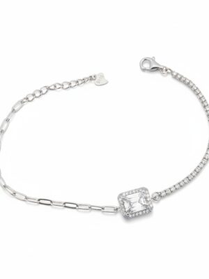 gümüş taşlı kadın bileklik