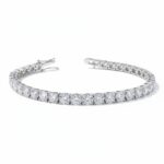 Zirkon Taşlı Klasik Su Yolu Gümüş Bileklik