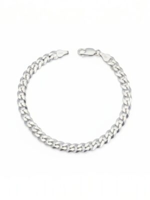 gurmet zincirli gümüş erkek bileklik