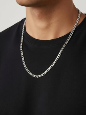 925 ayar gümüş italyan gurmet model erkek zincir kolye