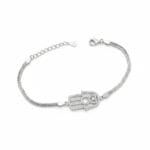 925 Ayar Gümüş Hamsa Kadın Bileklik