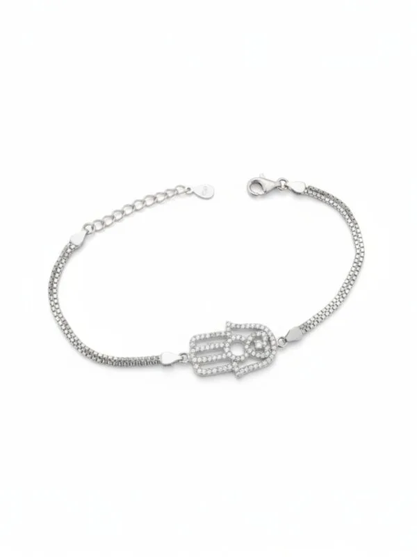 Fatma ananın eli 925 ayar gümüş kadın bileklik