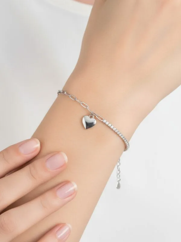 Alternative view of Kalpli Tasarım Suyolu Kadın Gümüş Bileklik