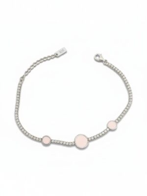 Pembe taşlı su yolu bileklik modeli şimdi satışta