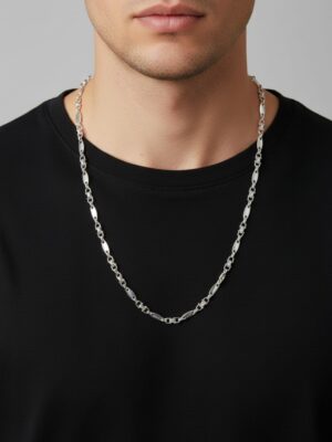 Valter model 925 ayar gümüş erkek zincir modelimiz, Tamamen 925 ayar gümüşten üretilen bu model sağlam detaylarıyla ön plana çıkar. Kalın ve dayanıklı yapıda olan bu zincir yıllarca kullanılabilecek bir erkek zincir modelidir.