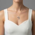 Yunus Balığı Gümüş Kolye