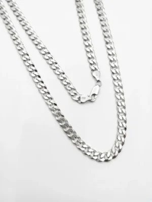 6 mm kalınlığın tamamen 925 ayar gümüşten gurmet modeli erkek zincir modeli