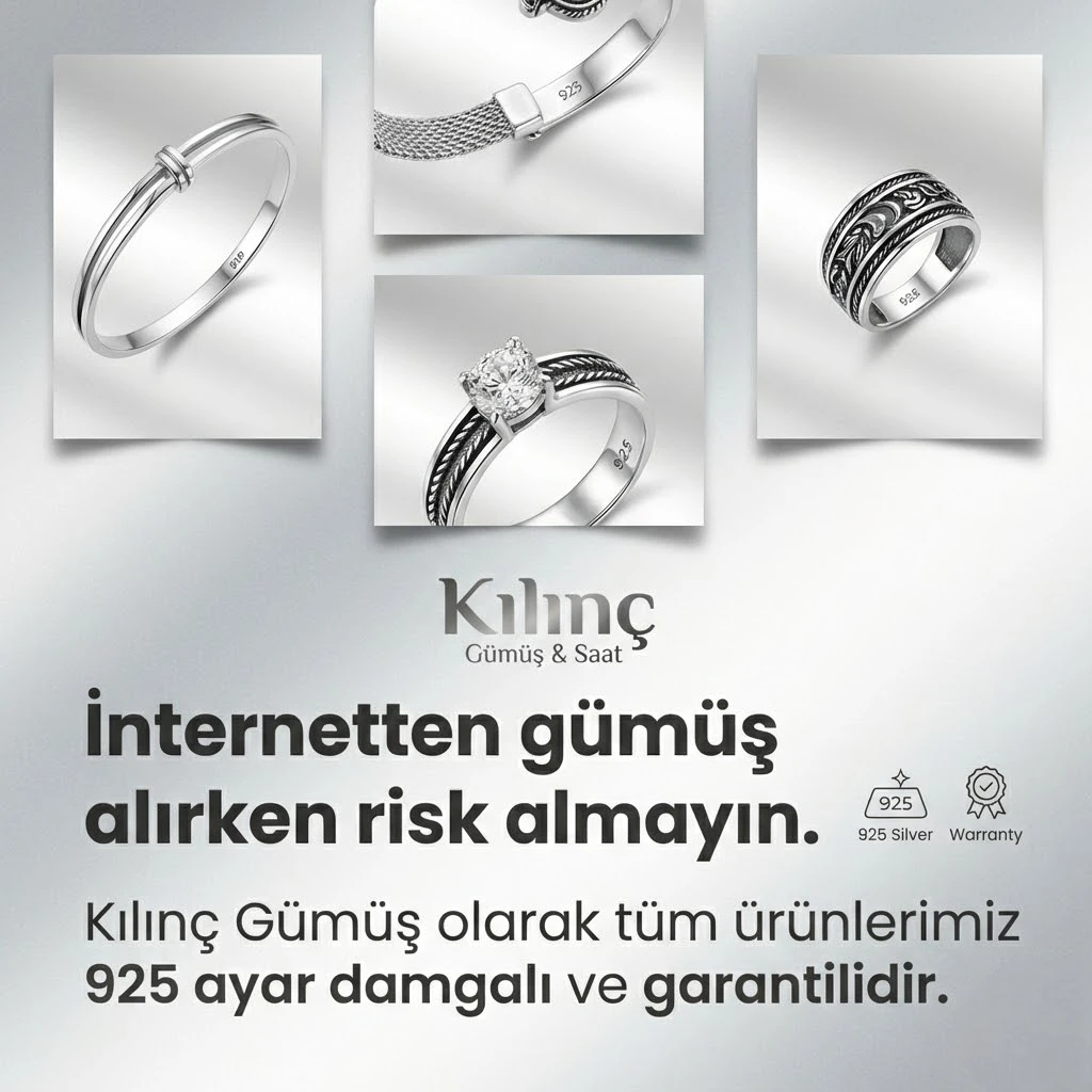 Gerçek gümüş alışverişi Kılınç Gümüş ve Saat