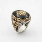 Elif-Vav Ve Tuğralı Mührü Şerif Erkek Gümüş Yüzük